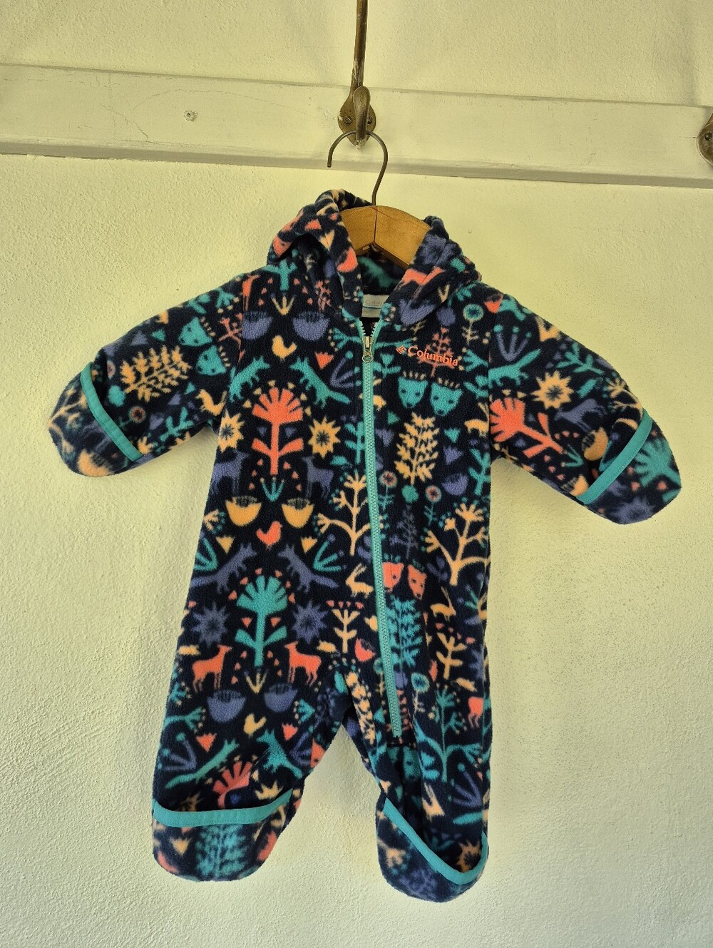 Columbia Fleece Bunting Suit Size 0-3 Months
